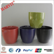 China-Ausgangsdekor-Blumentopf-Großverkauf-keramischer glasierter Blumentopf / farbige Pflanzentöpfe / kleine keramische Blumentöpfe